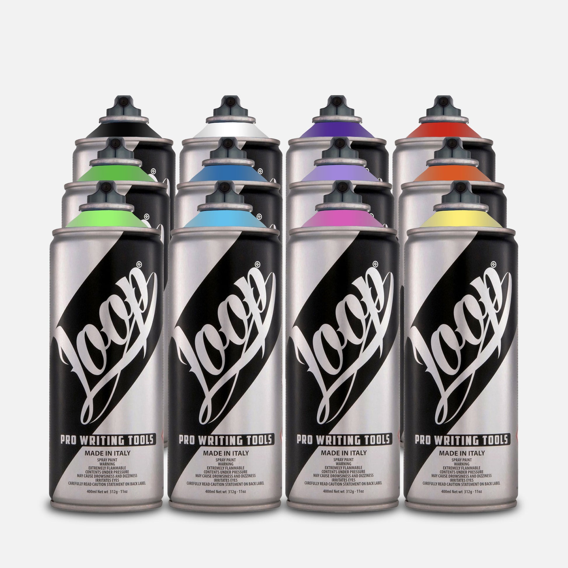Pack containing 12 Loop 400ml cans