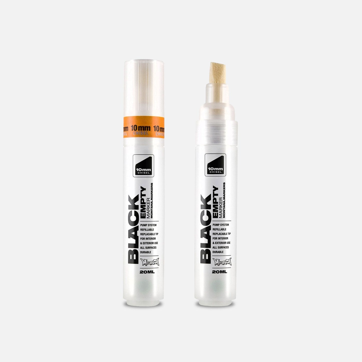 Montana Black Empty 10mm Chisel Tip