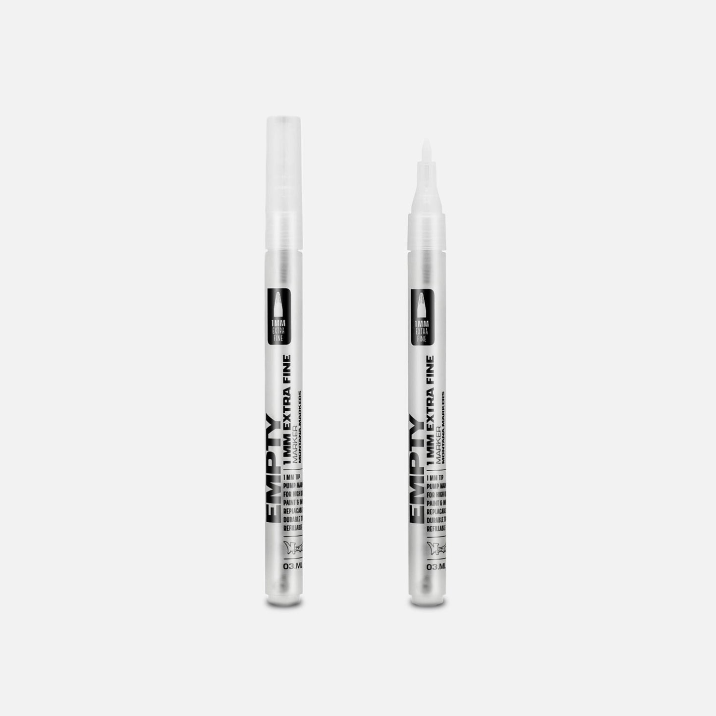 Montana Black Empty Marker 1MM Extra Fine