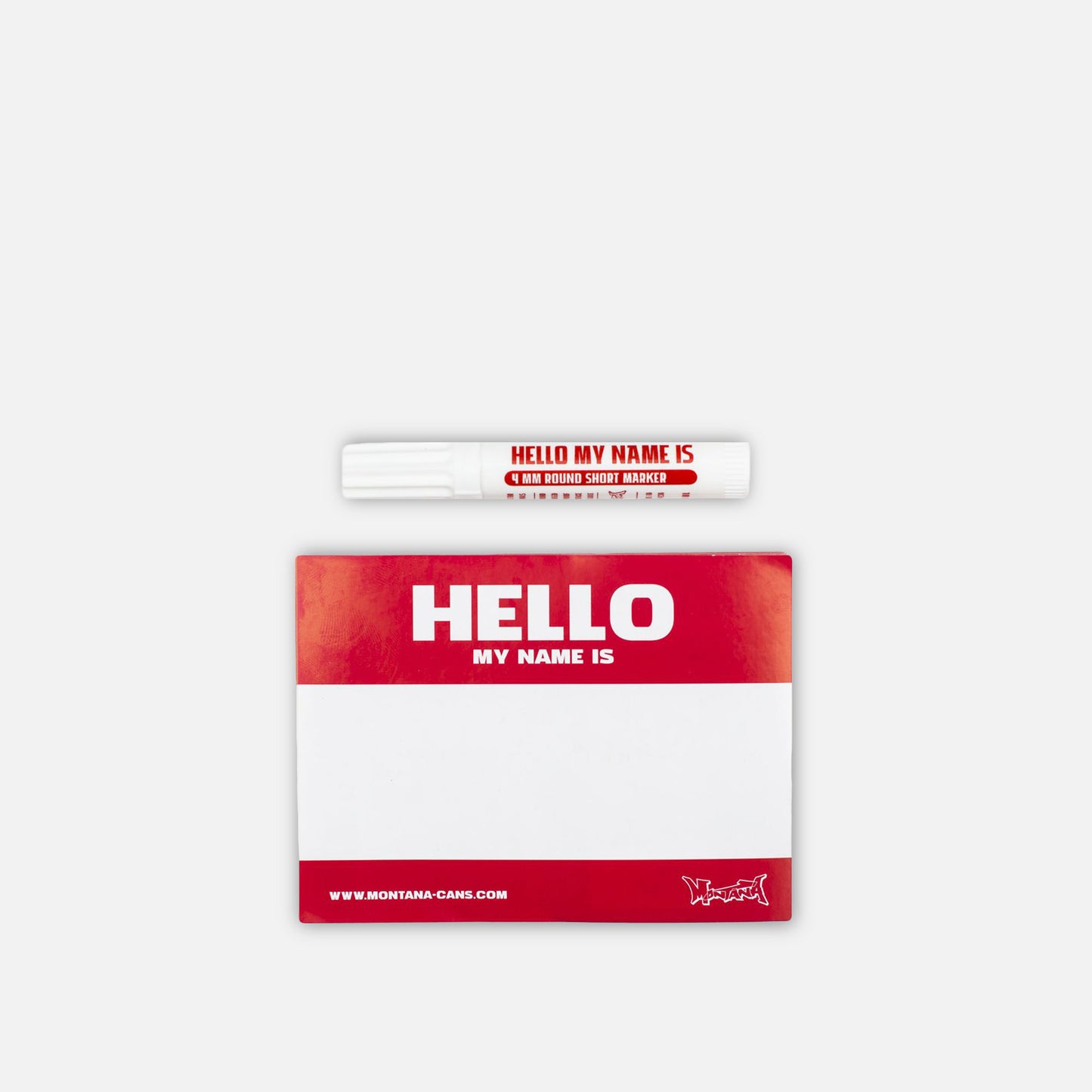 Montana Hello My Name Is Red Sticker Pack