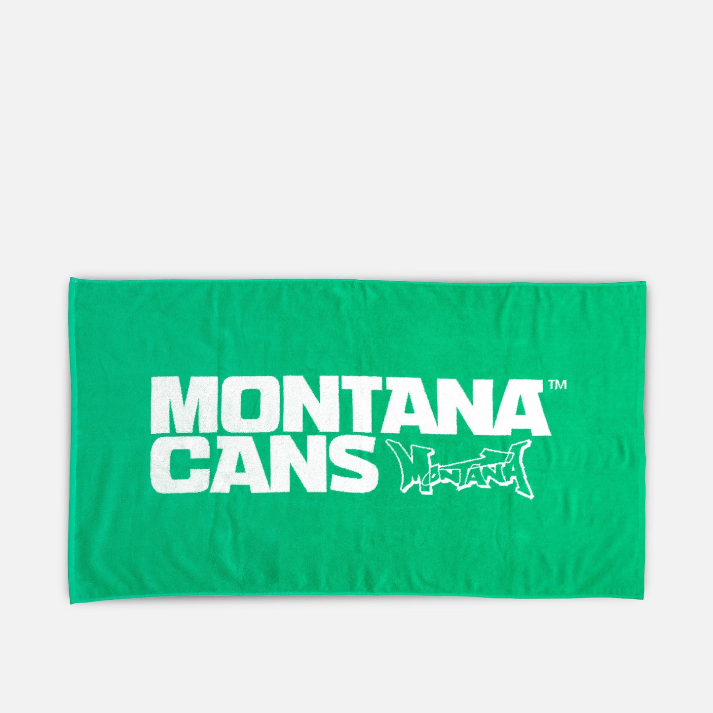 Montana Beach Towel Typo Logo Green