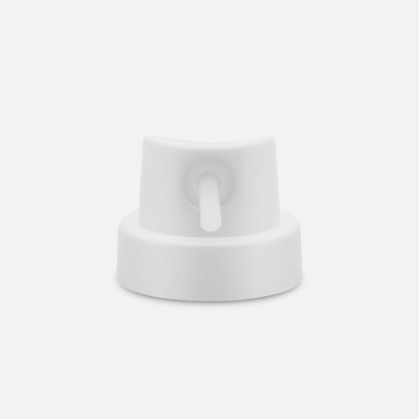 Skinny pipe cap spray paint nozzle for skinny lines