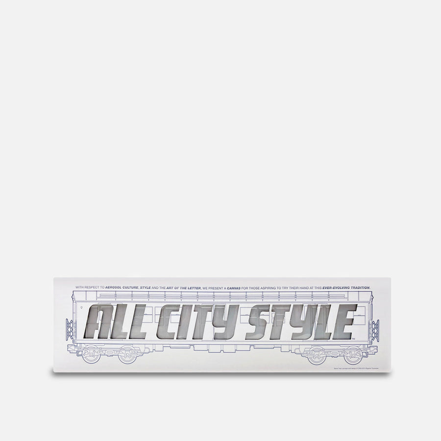 All City Style Blank NYC Subway Car Train with Mini Sticker Sheet