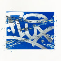 Packaged Stickers with 'FLUX' branding on a Grey background