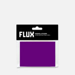 Packaged Stickers with 'FLUX' branding on a Grey background