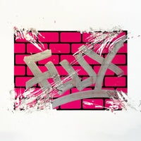 Packaged Stickers with 'FLUX' branding on a Grey background