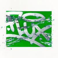 Packaged Stickers with 'FLUX' branding on a Grey background