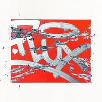 Packaged Stickers with 'FLUX' branding on a Grey background