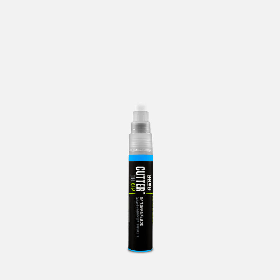 Grog cutter 08 xfp blue marker on a grey background 