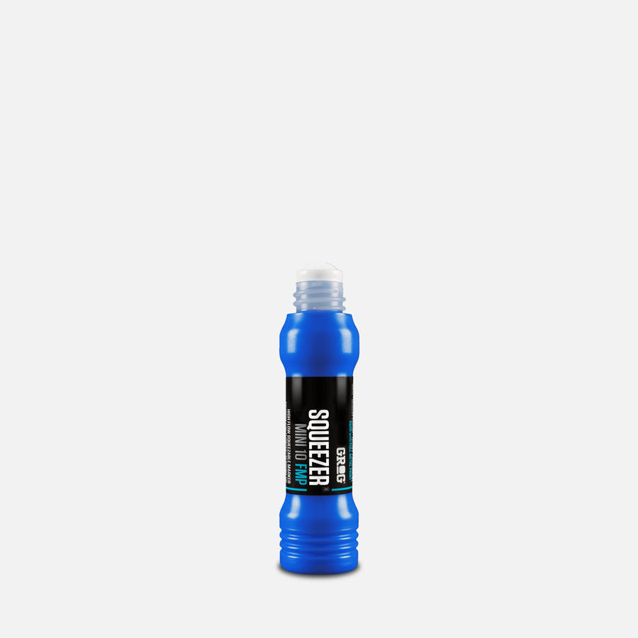 Grog squeezer mini 10 fmp blue marker on a grey background 