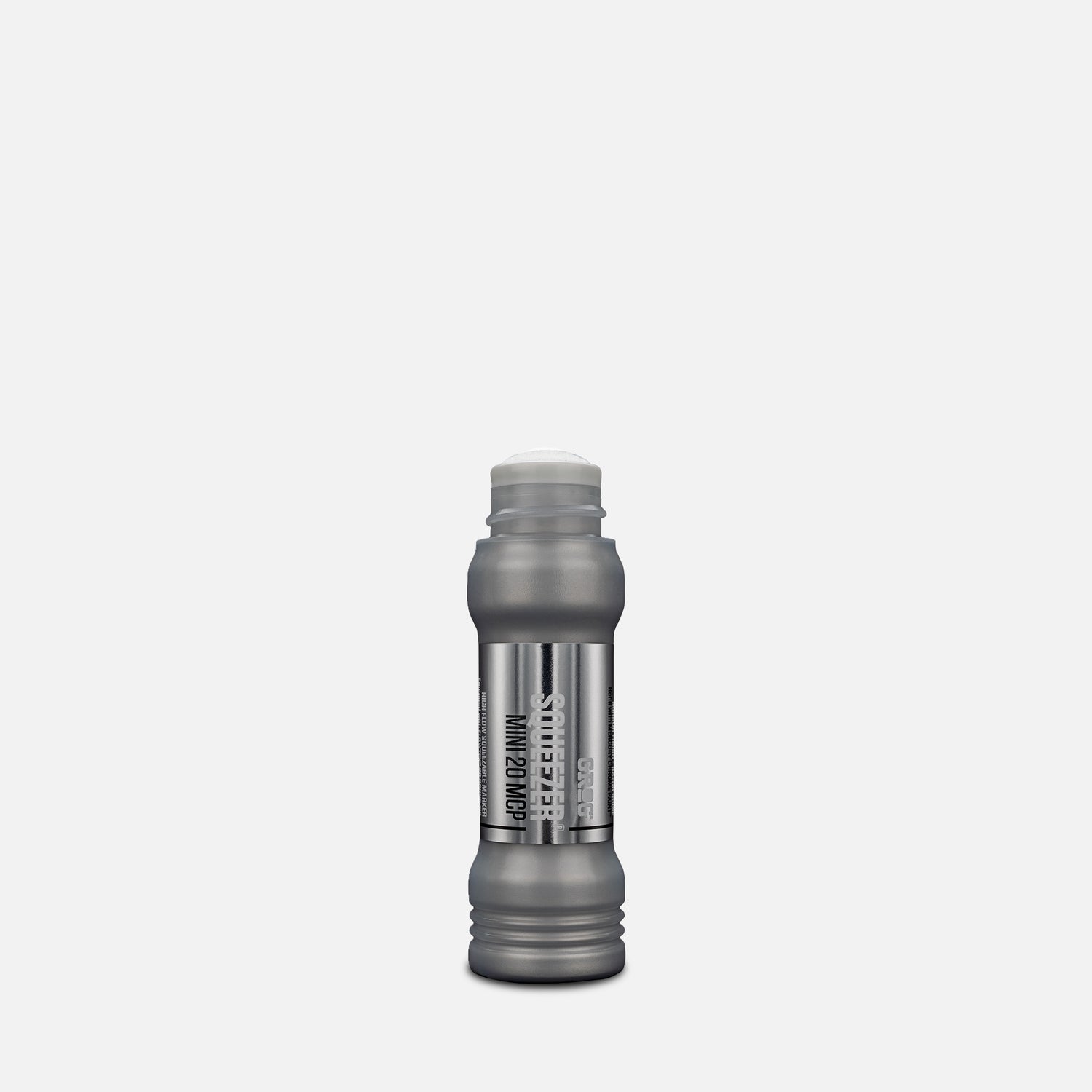 Grog squeezer mini 20 mcp mercury chrome marker on a grey background 