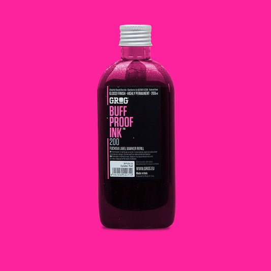 Grog Buff Proof Ink Jellyfish Fuchsia