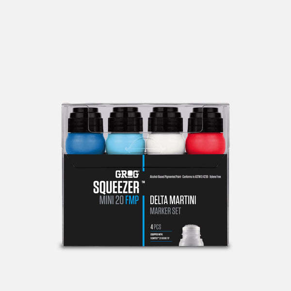 Grog Squeezer Mini 20 FMP Delta Martini Set 4 Pcs