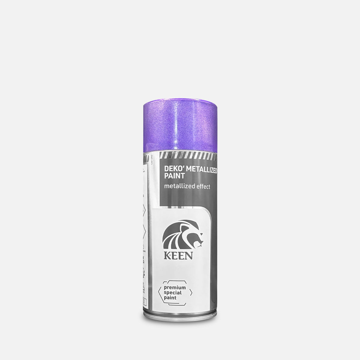 spray paint can of keen Deko 400ml on a grey background
