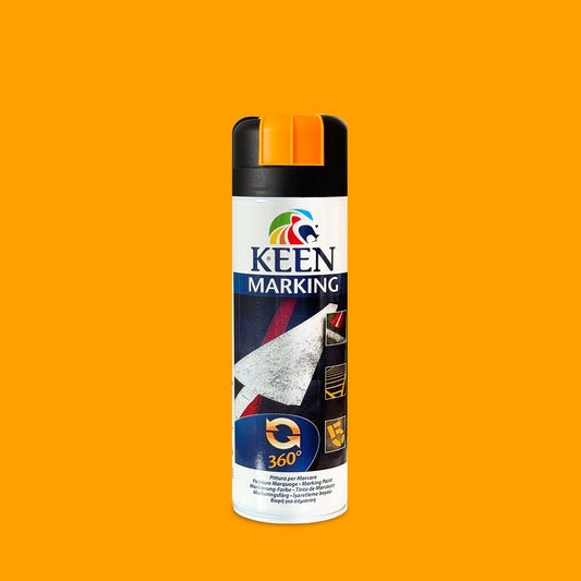 Keen Line Marking Spray Paint 500ML Fluo Orange