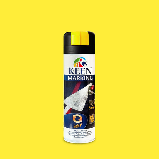 Keen Line Marking Spray Paint 500ML Fluo Yellow