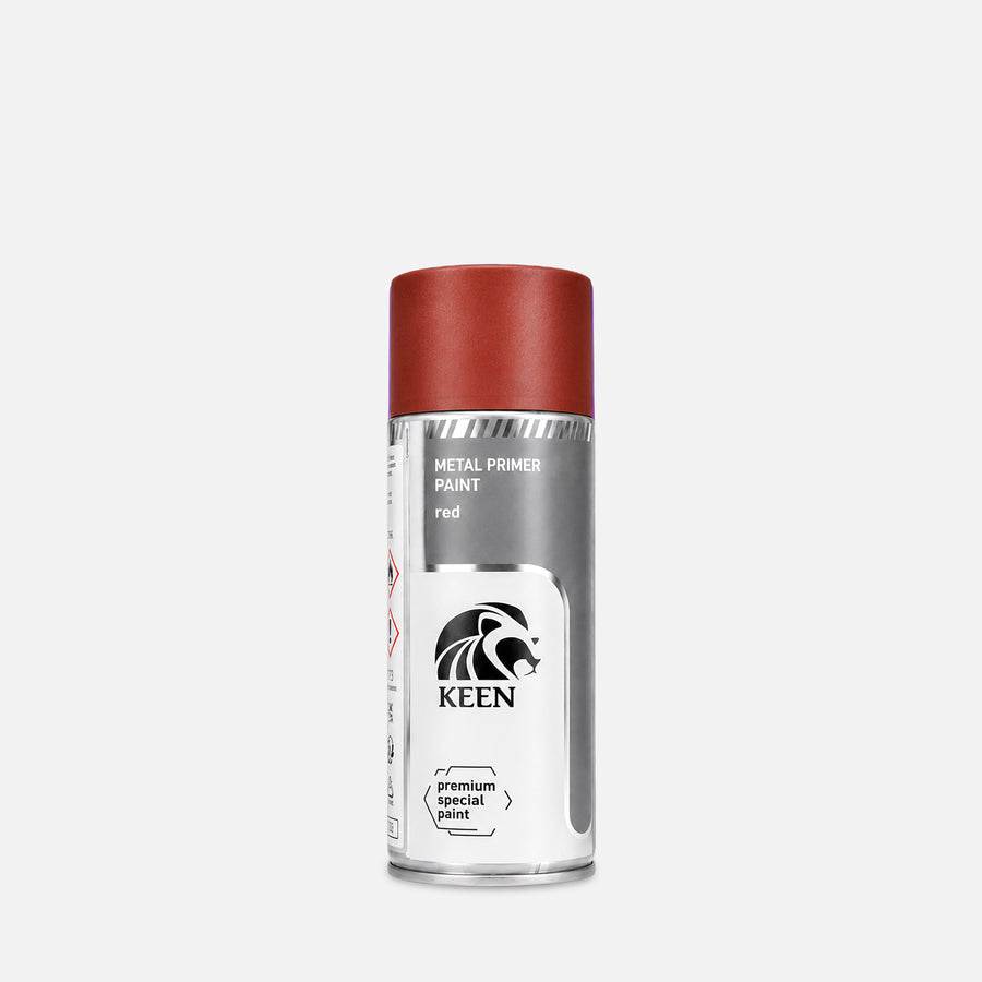 KEEN metal primer aerosol spray paint can with durable fast-drying finish for anti rust, DIY, home improvemnt, furniture restoration automotive repair, metal, wood, and plastic surfaces