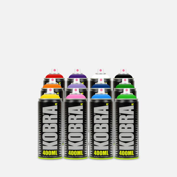 12 different colours of kobra high pressure 400ml