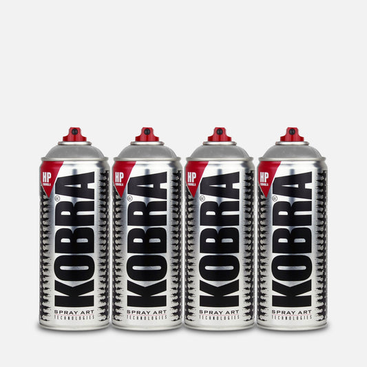 Kobra HP 400ML Transparent Gloss 4 Can Pack