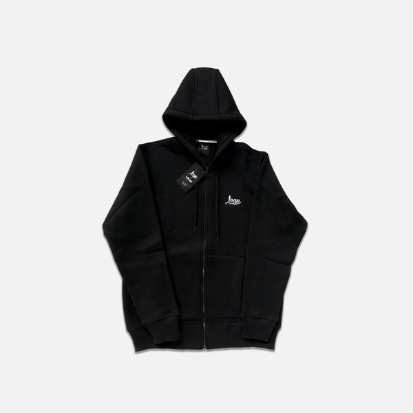 Loop Zip Sweater Black Designed By Wrung