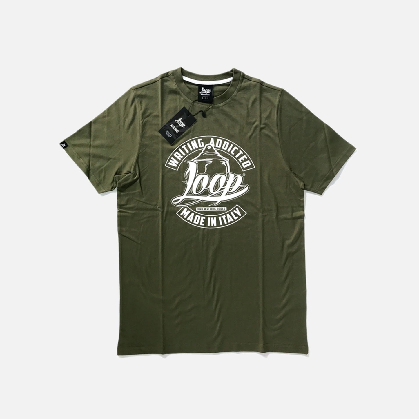 Loop Style T-Shirt Kaki Green Designed By Wrung