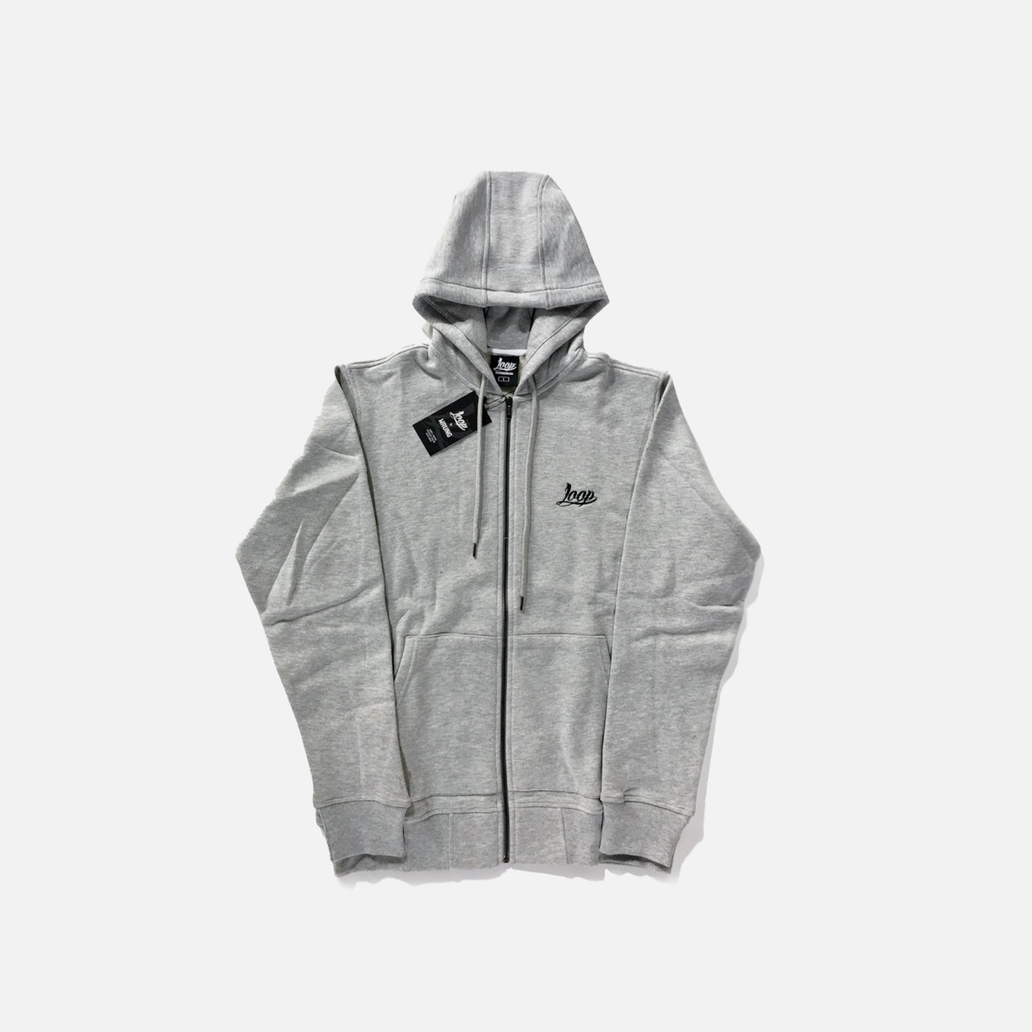 Loop Zip Sweater Grey Designed By Wrung — Small