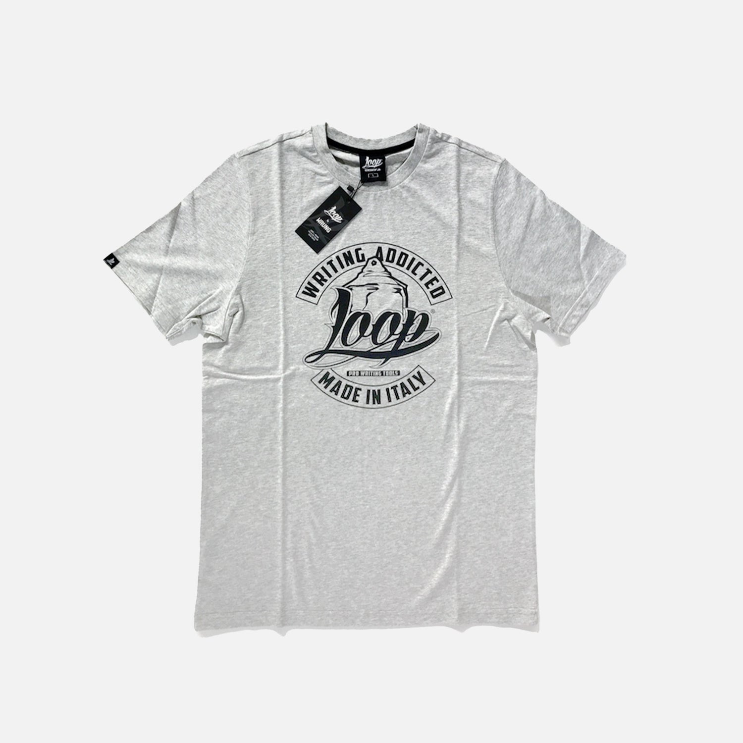 Loop Style T-Shirt Grey Designed By Wrung — Small