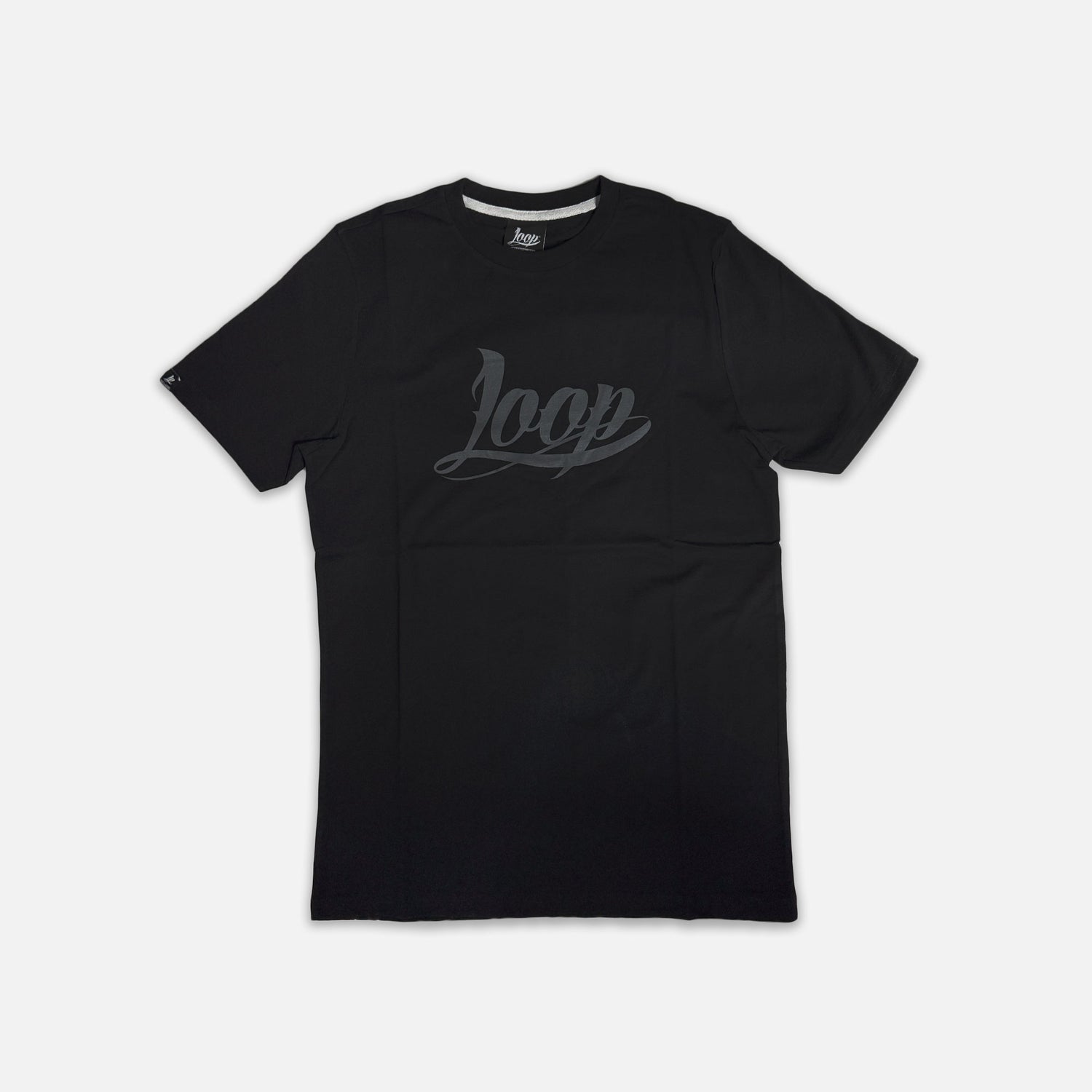 Loop Grey Style T-Shirt Black — Small
