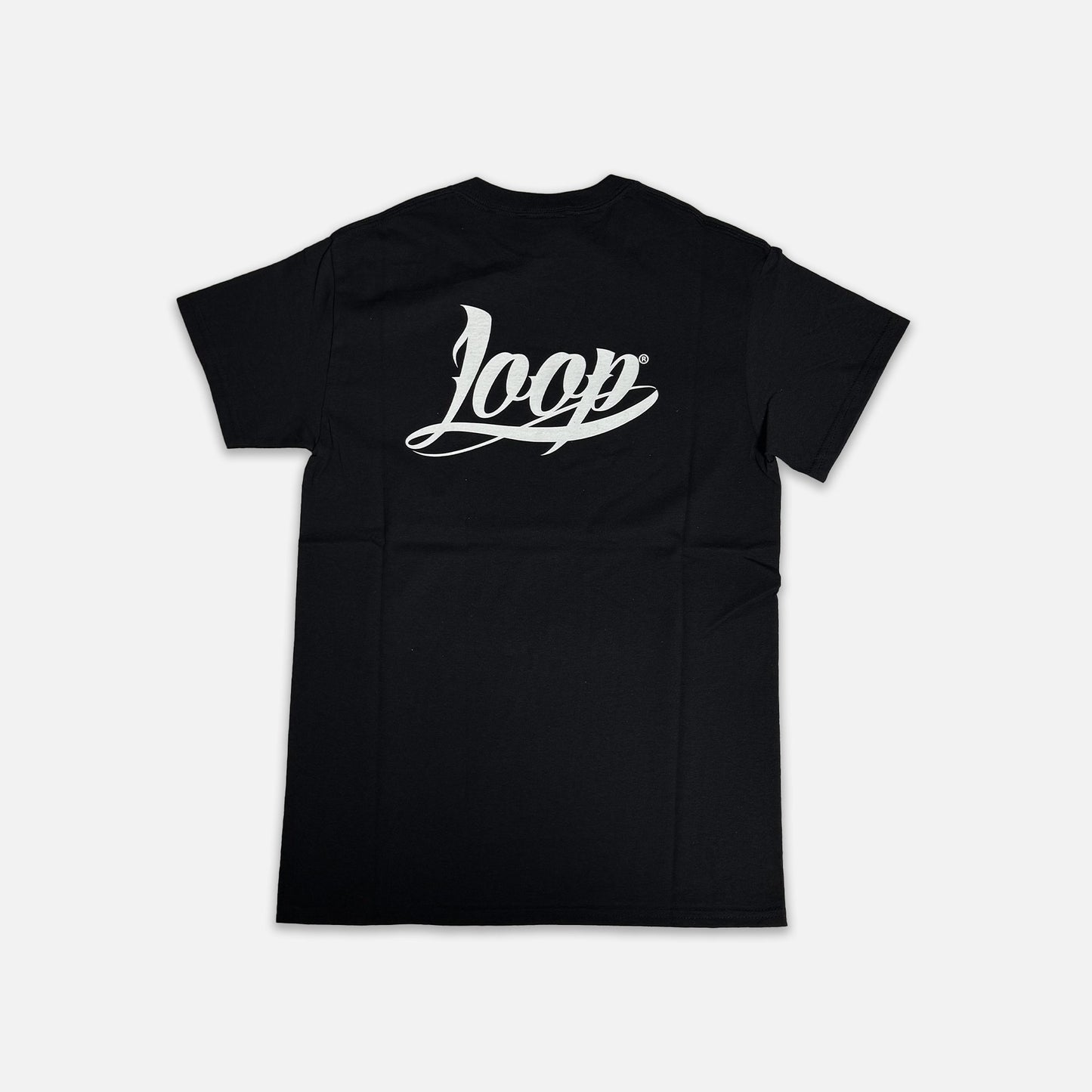 Loop Small Style Logo T-Shirt Black