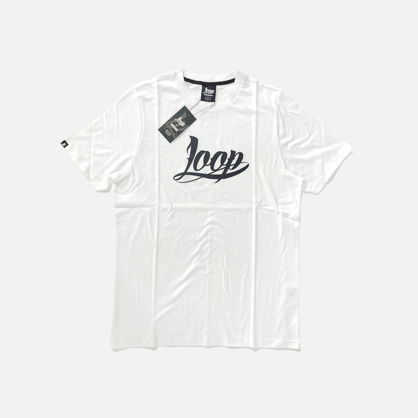 Loop Logo T-shirt White Designed By Wrung for Loopcolours