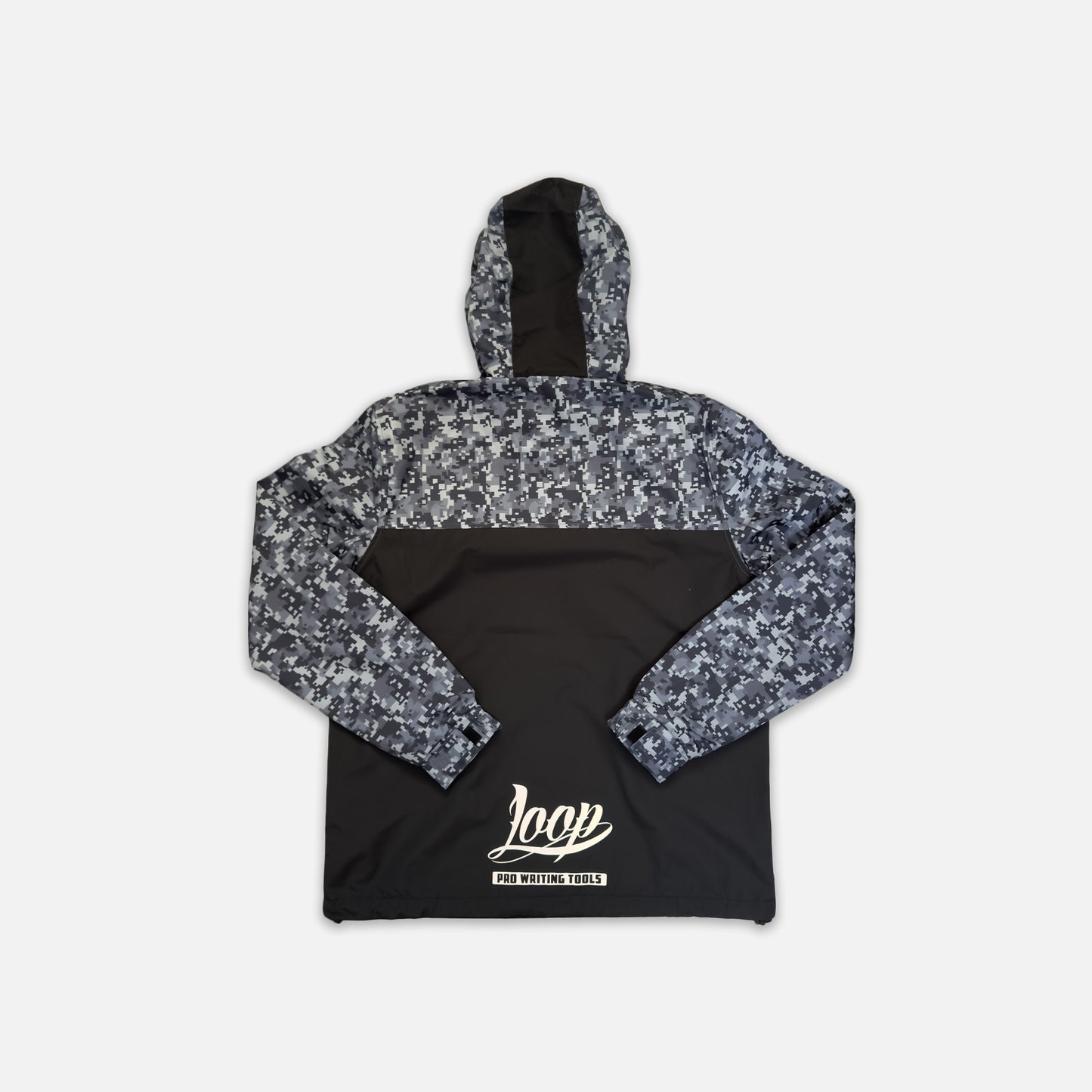 Loop X Wrung Camo Grey Windbreaker