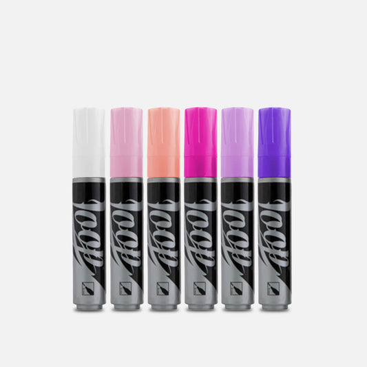 Loop 10MM Water Based Marker Pack of 6 Bloomia Colours