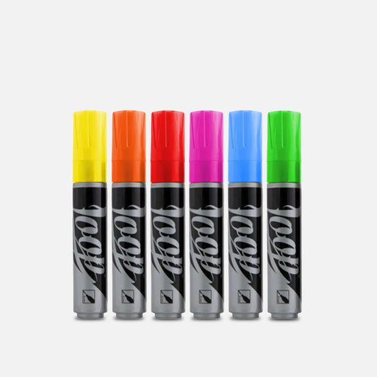 Loop 10MM Water Based Marker Pack of 6 Primora Colours