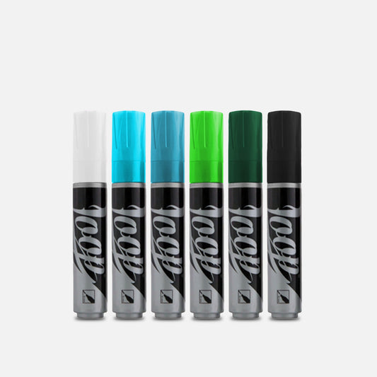 Loop 10MM Water Based Marker Pack of 6 Verdora Colours