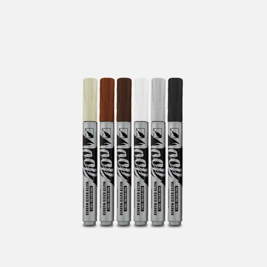 Loop 4MM Water Based Marker Pack of 6 Monterra Colours