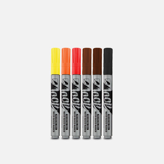 Loop 4MM Water Based Marker Pack of 6 Solara Colours