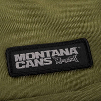 Montana Cans khaki and orange shoulder bag with adjustable strap