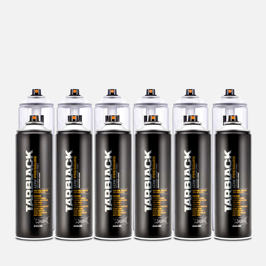 Montana 500ml TarBlack & 600ml Chrome 12 Can Pack