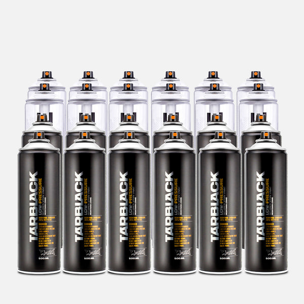 Montana 500ml TarBlack & 600ml Chrome 24 Can Pack