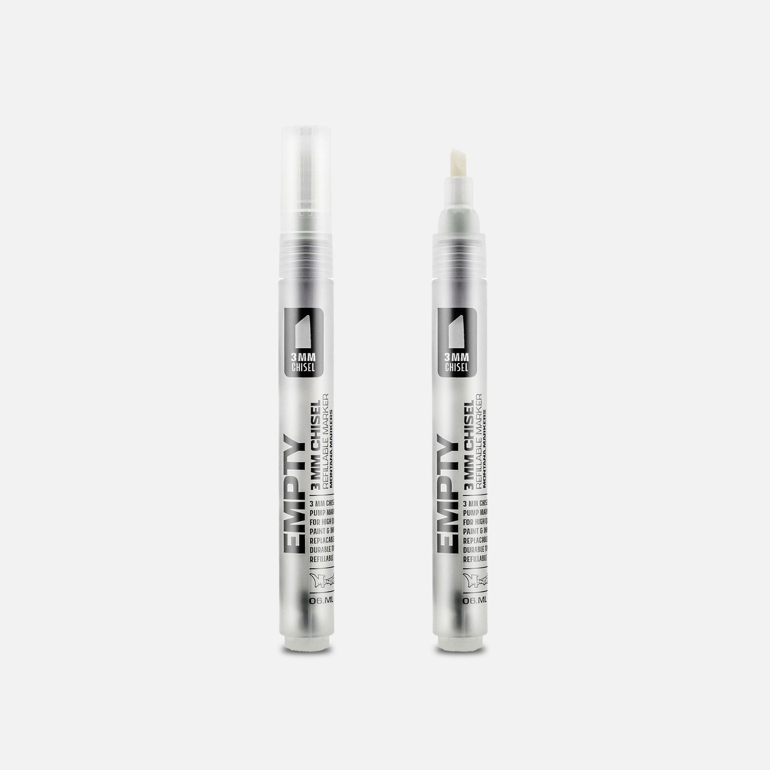 Montana Black Empty Marker 3MM Chisel