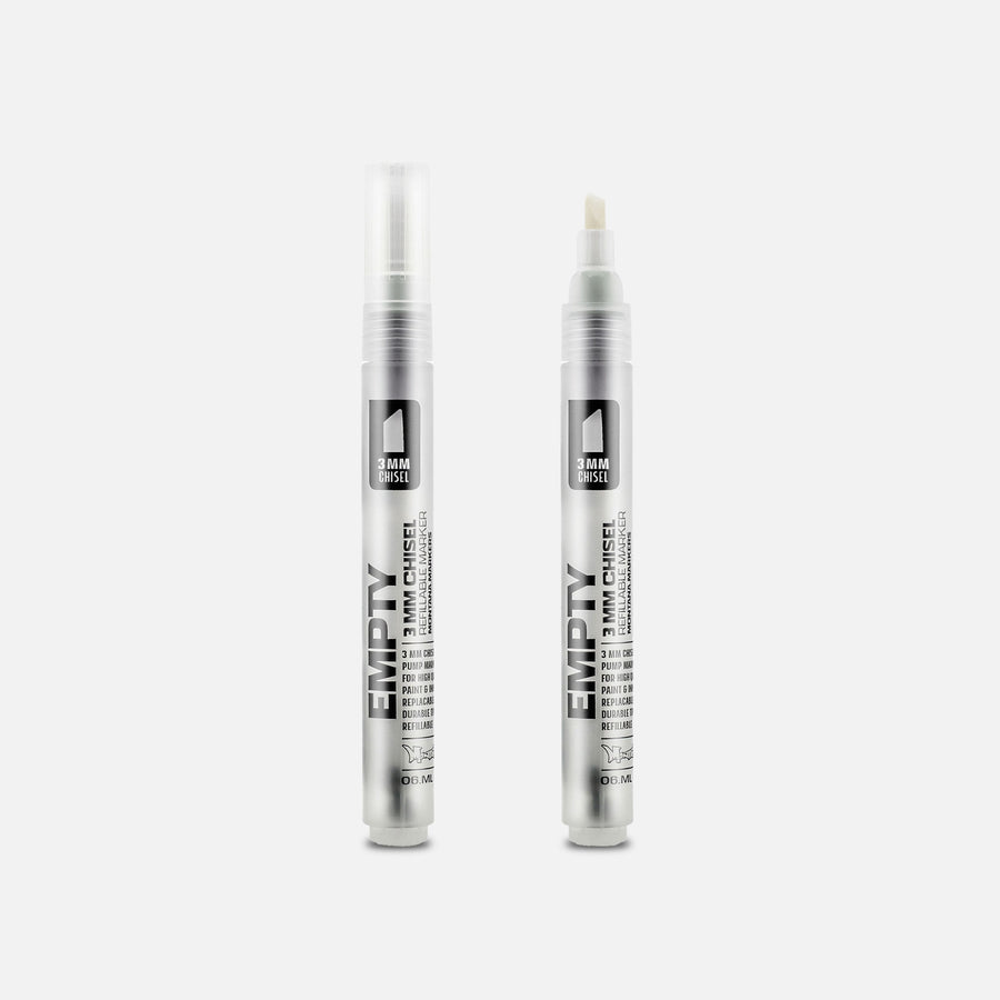 Montana Black Empty Marker 3MM Chisel