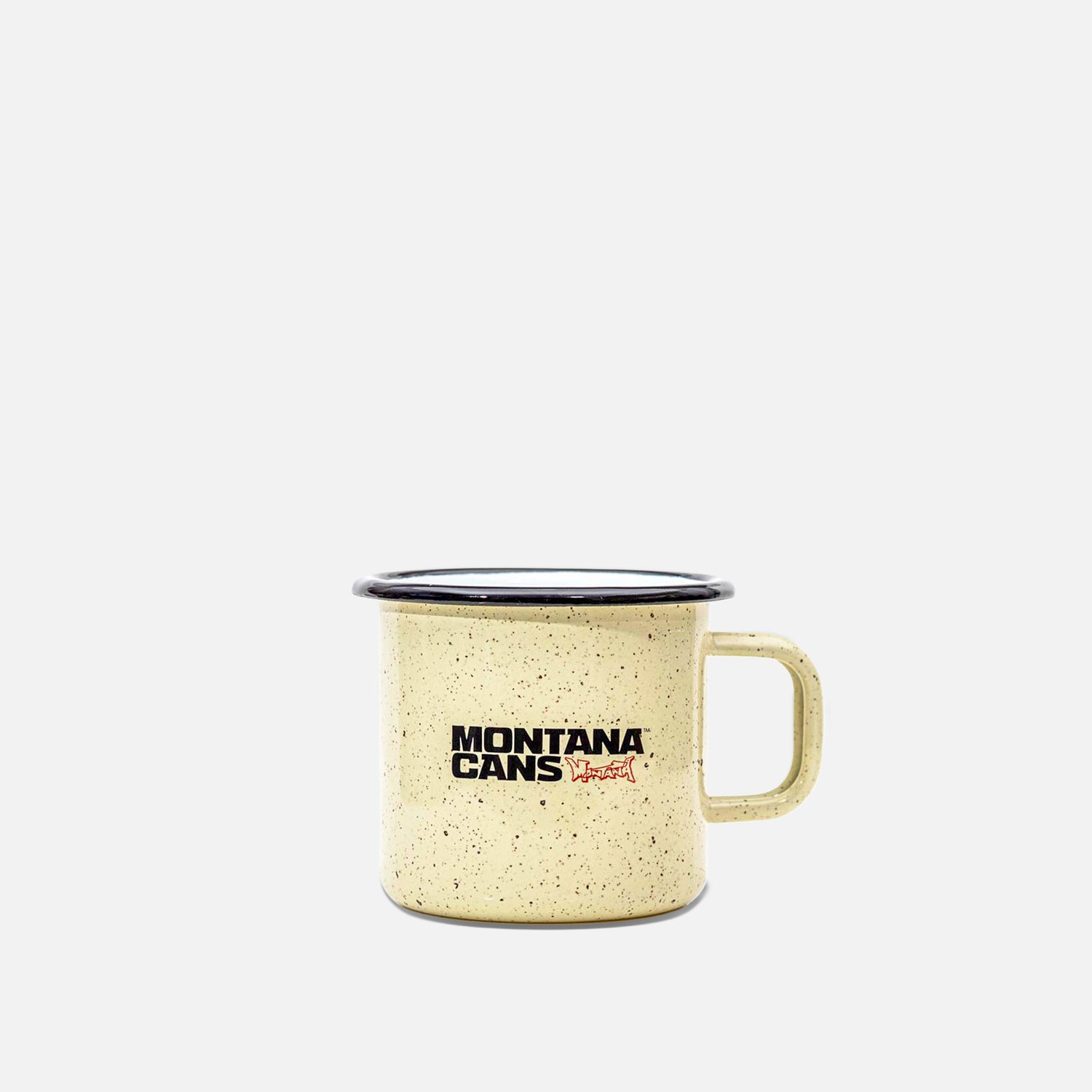 Montana Enamel Mugin beige on grey background