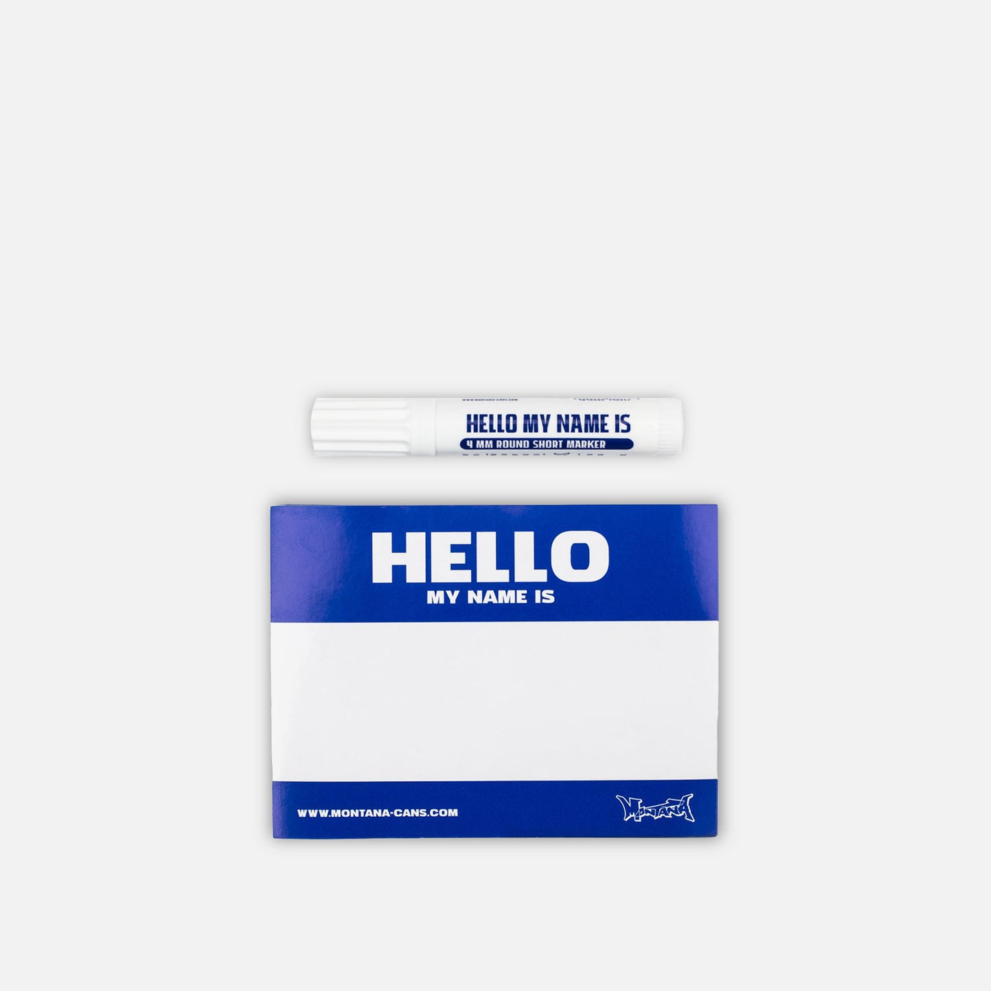 Montana Hello My Name Is Blue Sticker Pack