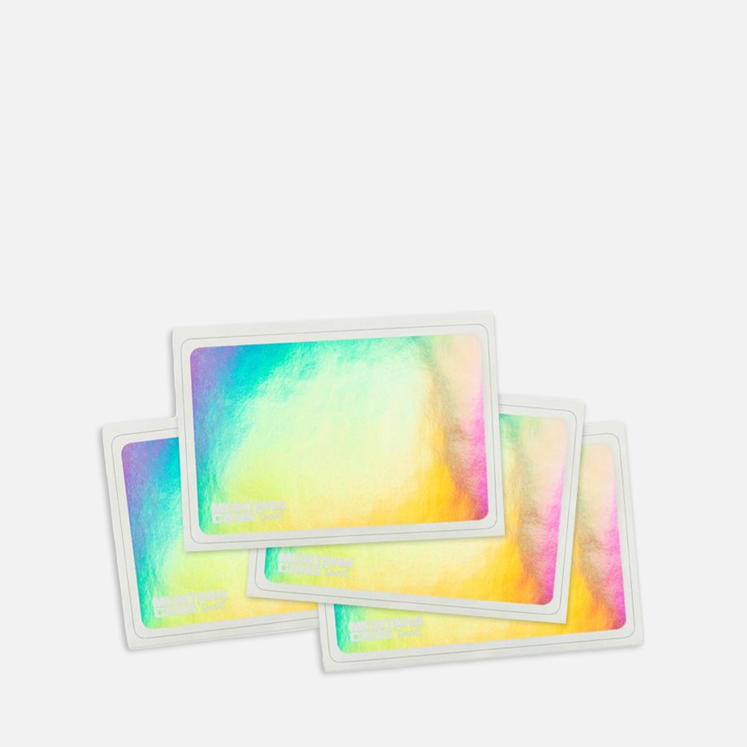 Montana Hologram Eggshell Sticker Pack on a grey background