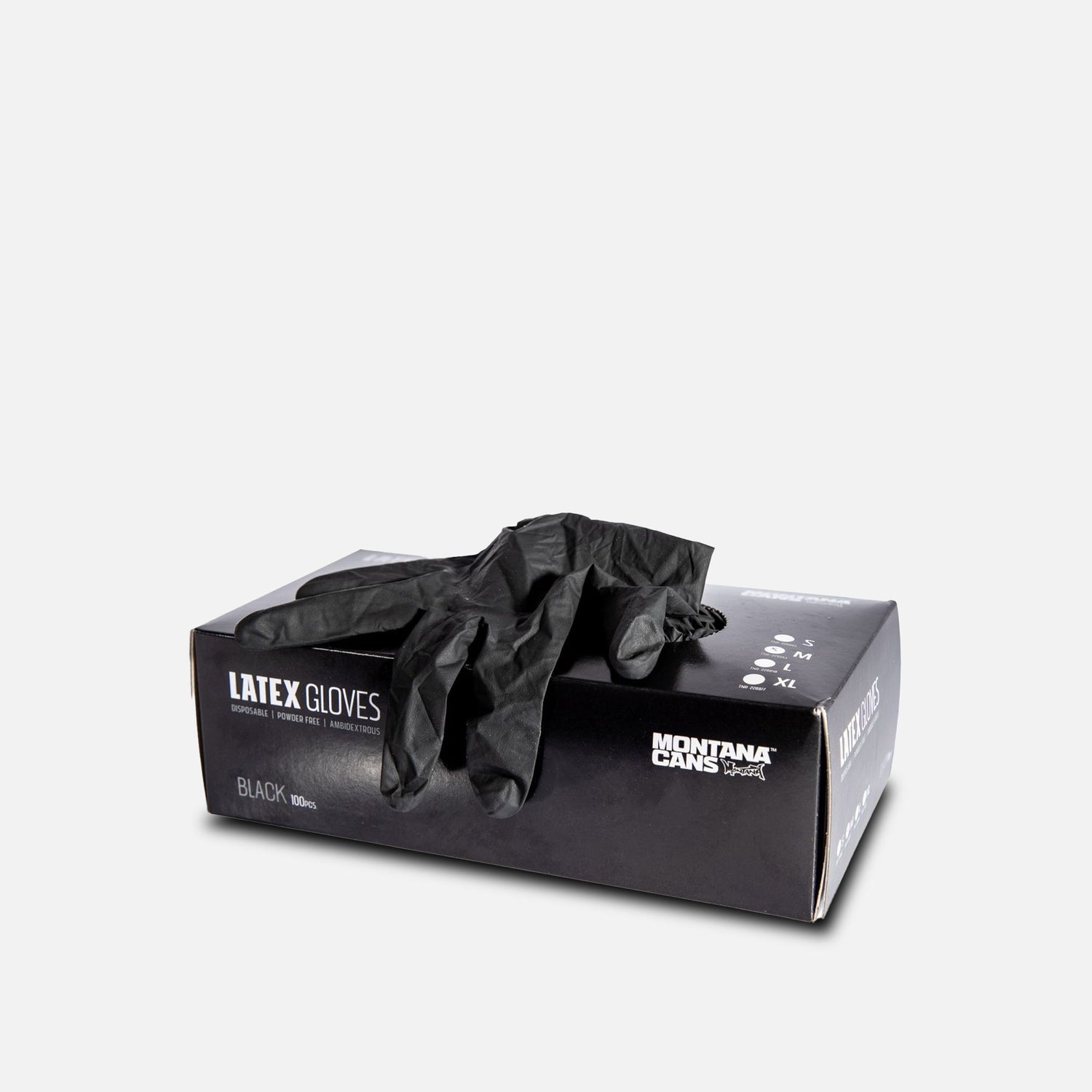 Box of 100 Montana Latex Gloves — Small