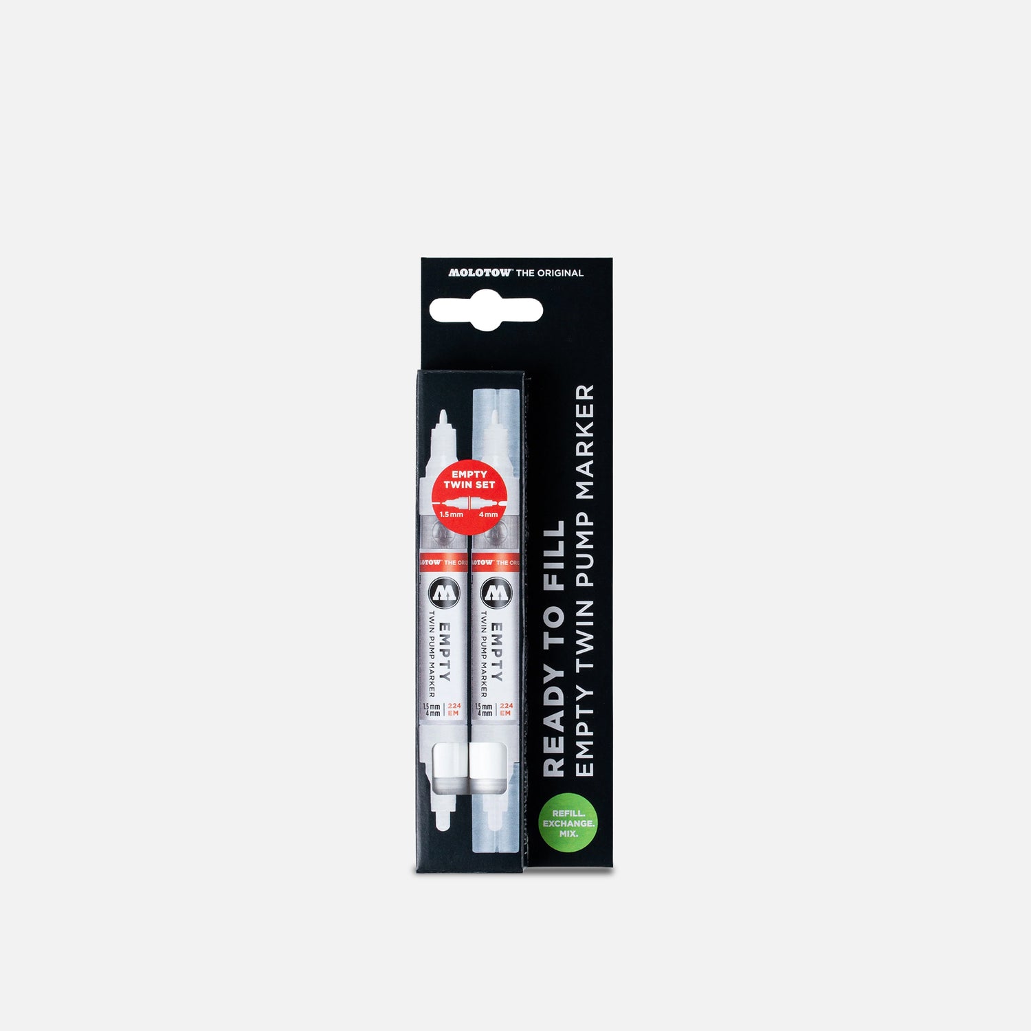 Molotow 224 Empty Marker x2 with Refill Extension