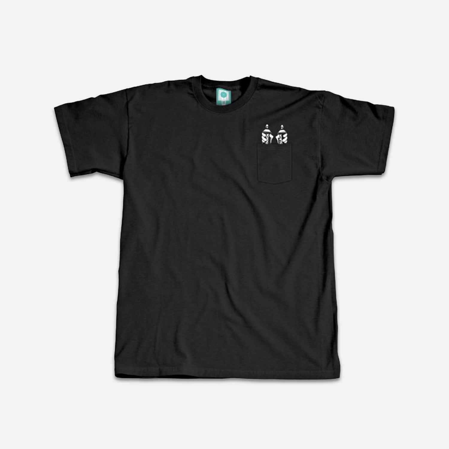 Montana Pocket T-Shirt Black Cans by Superspray — Small