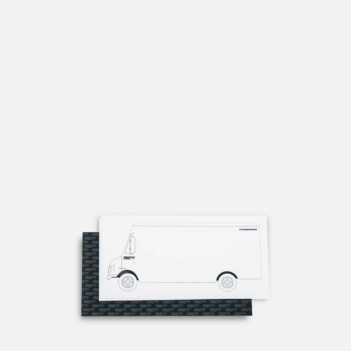 Montana Tag Van Sticker Pack on a grey background