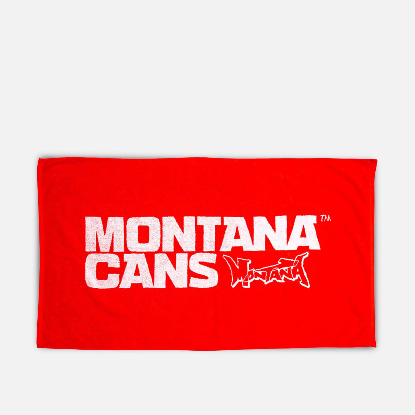 Montana Beach Towel Typo Logo Red