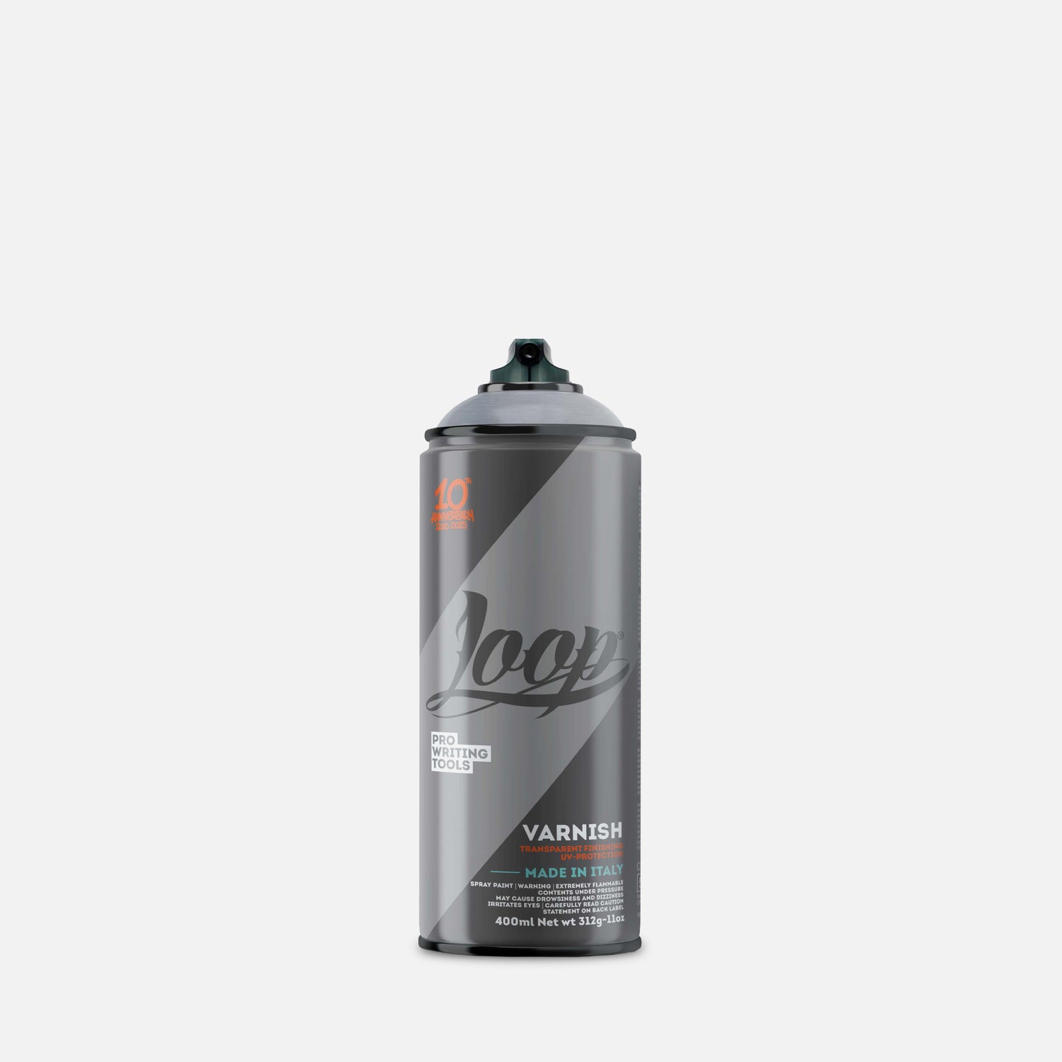 spray paint can of Loop Varnish 400ml  — LP 430 Varnish Matt